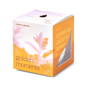 Garden Vibes Candle/Planter features a vibrant box design with a soy wax candle and seed-embedded planter for gardening.