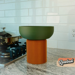 Modern Pedestal Plant Pot, Two-Piece