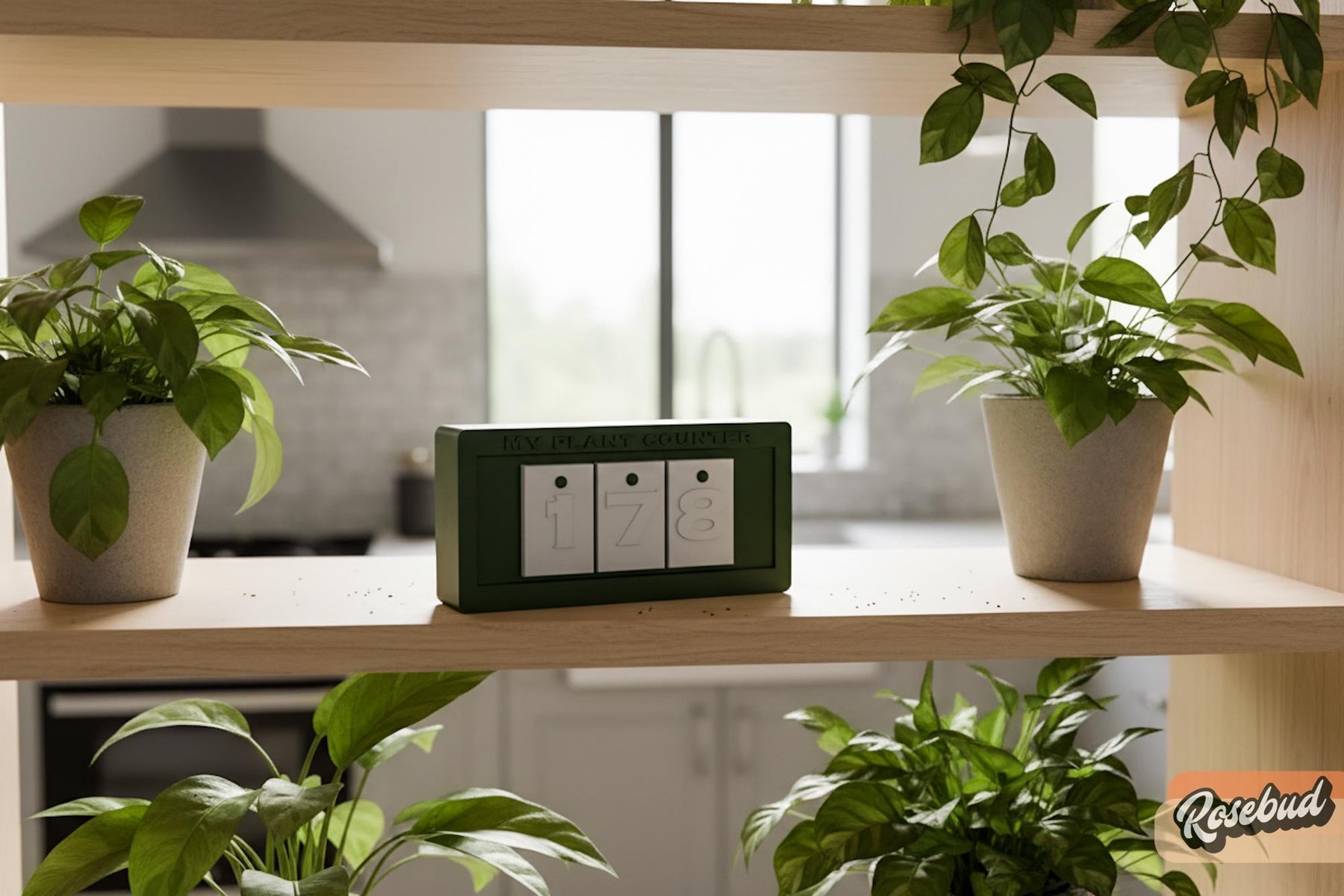Plant Counter Sliding Display